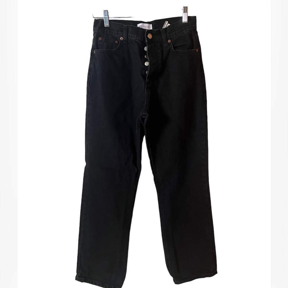 Zara straight leg denim jeans